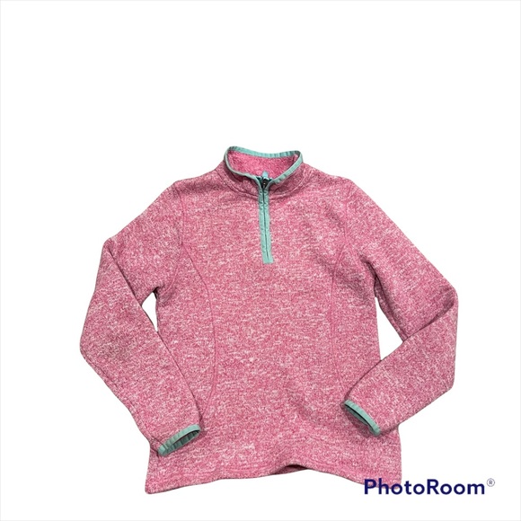 Lands End pullover sweatshirt half zip size medium 10-12 Preowned casual winter - Picture 5 of 5
